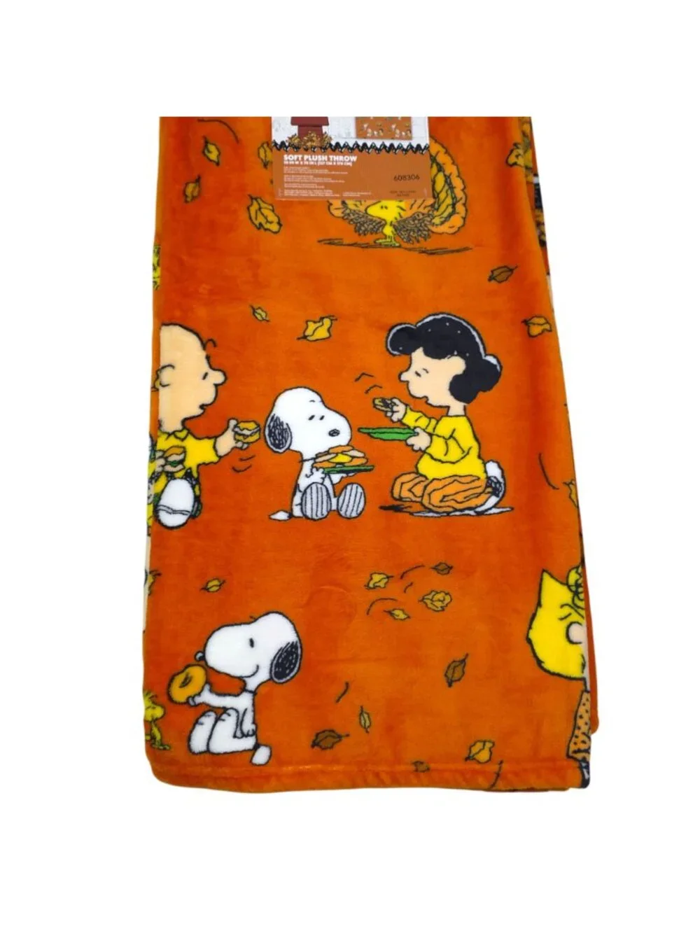 Peanuts Thanksgiving Soft Plush Throw Blanket 50